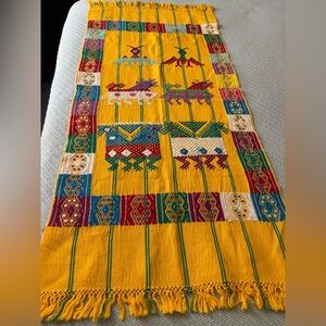 Colorful Woven vintage Central America Table Runner/wall decor